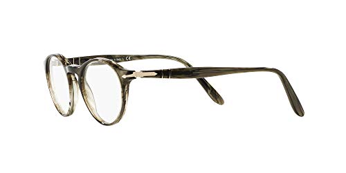 Persol 0PO3092V, Monturas de Gafas para Hombre, Striped Grey, 48