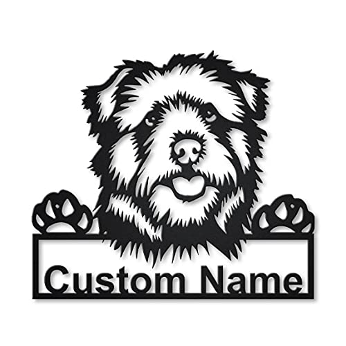 Personalizado de la muestra del de madera del perro de Norfolk Norwich Terrier | Letrero de de madera personalizado Norfolk Norwich Terrier | Animal divertido | Regalo del día del padre