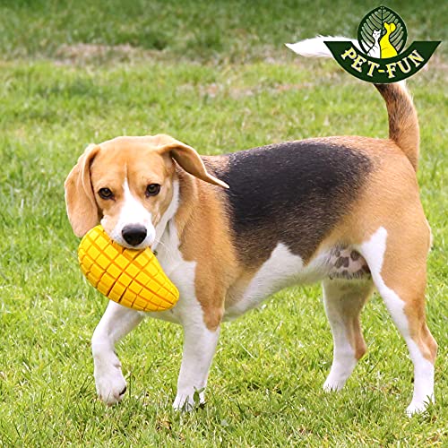 Pet-Fun Mango ultra duradero – Juguete para masticar perro de goma de larga duración para masticar masticadores agresivos, dispensador de golosinas prácticamente indestructible
