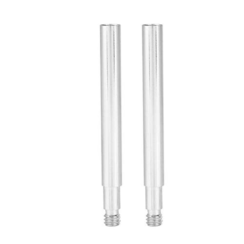 Phisscii Bike Acccessories-2Pcs 60mm Bicicleta Presta Valve Extender Inner Neumático Válvulas Extensión(Plata)