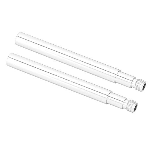 Phisscii Bike Acccessories-2Pcs 60mm Bicicleta Presta Valve Extender Inner Neumático Válvulas Extensión(Plata)