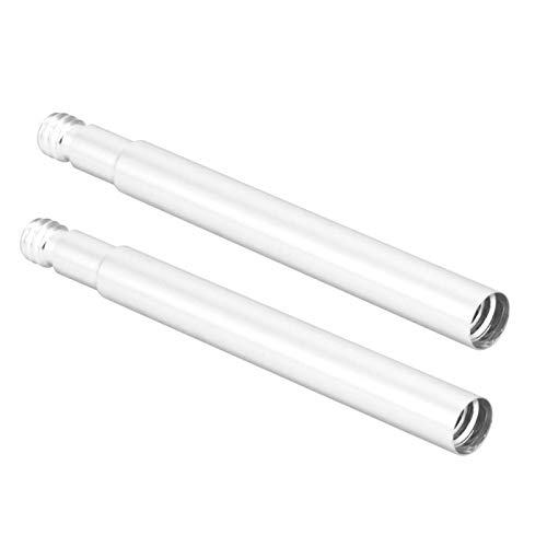 Phisscii Bike Acccessories-2Pcs 60mm Bicicleta Presta Valve Extender Inner Neumático Válvulas Extensión(Plata)