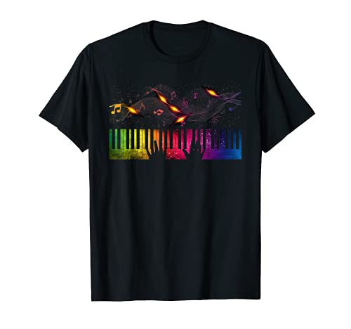 Pianista Instrumento Amante De La Música Teclado De Piano Camiseta