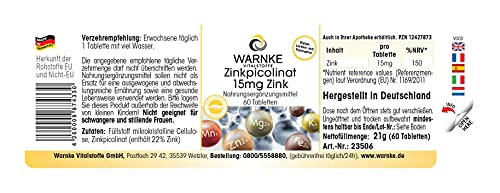 Picolinato de Zinc 15mg – 60 comprimidos