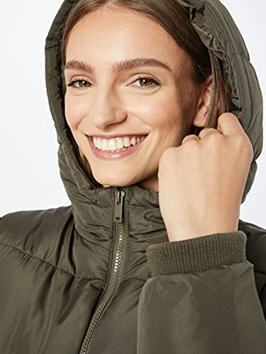 PIECES PCBEE New Short Puffer Jacket BC Chaqueta, Oliva-Negro, M para Mujer