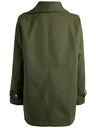 PIECES Pcdandra Coat Chaqueta, Verde (Winter Moss Winter Moss), 42 (Talla del Fabricante: Large) para Mujer