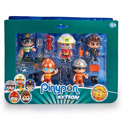 Pinypon Action - Set de 5 Figuras Series 2 con Accesorios para niños y niñas de 3 a 8 años (Famosa 700015265)