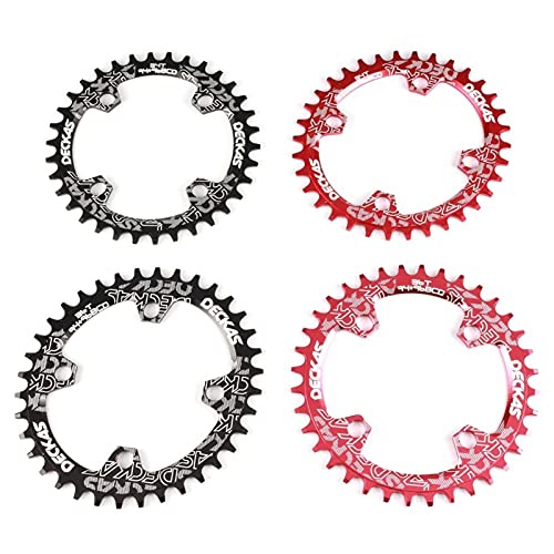 Placa Dental 94 + 96 BCD Rueda de Bicicleta 3 2T 34T 36T 38T MTB Bike Cakeing Mountain Crown Ronda Oval por M4000 M4050 GX NX X1 Manivela Traje (Chainwheel Teeth : 38T, Color : Eagle Tooth Black)