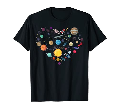 Planetas Camisa Sistema Solar, Ciencia, Espacio Camiseta