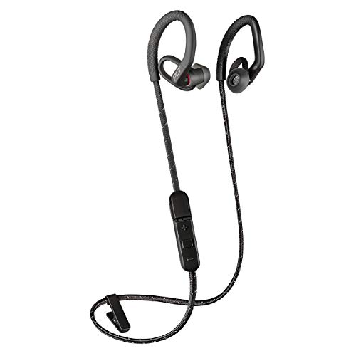 Plantronics BackBeat Fit 350 Bluetooth Auricular Deportivo, En la Oreja, Negro-Gris, Uni