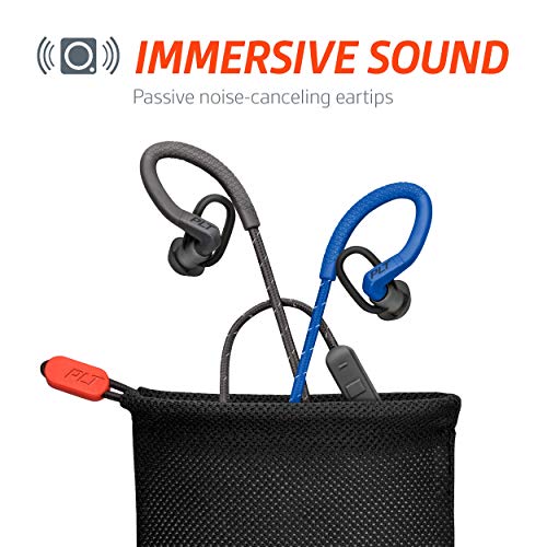 Plantronics BackBeat Fit 350 Bluetooth Auricular Deportivo, En la Oreja, Negro-Gris, Uni