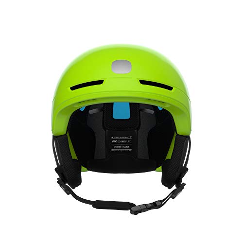 POC Pocito Obex Spin Casco, Unisex-Youth, Amarillo Fluorescente y Verde, XX-Small