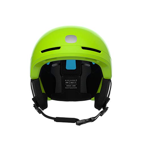 POC Pocito Obex Spin Casco, Unisex-Youth, Amarillo Fluorescente y Verde, XX-Small