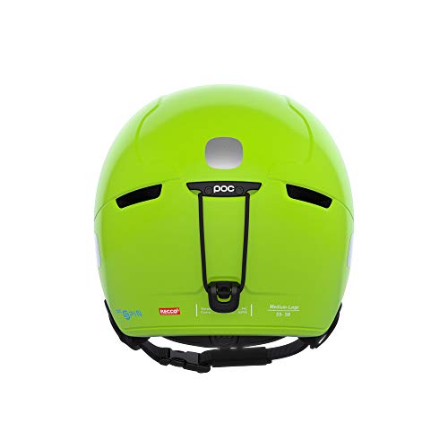 POC Pocito Obex Spin Casco, Unisex-Youth, Amarillo Fluorescente y Verde, XX-Small