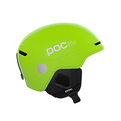 POC Pocito Obex Spin Casco, Unisex-Youth, Amarillo Fluorescente y Verde, XX-Small