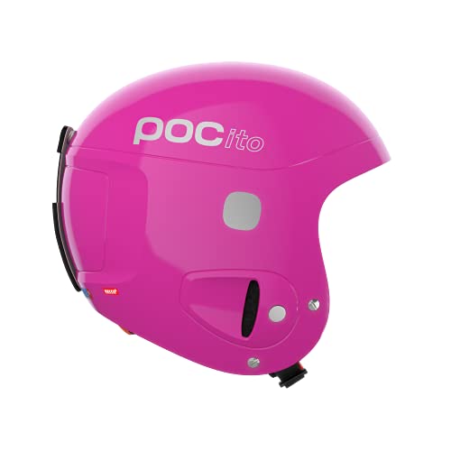 POC POCito Skull - Casco de esquí unisex, Rosa fluorescente, XS-S (51-54 cm)