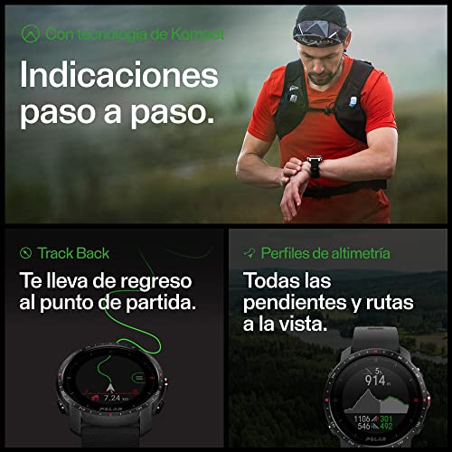 Polar Grit X Pro - GPS Multisport Smartwatch - Durabilidad Militar, Cristal de Zafiro, FC en Muñeca, Batería de Larga Duración, Orientación, para Aire Libre, Trail Running, Senderismo, MARRÓN/Cobre