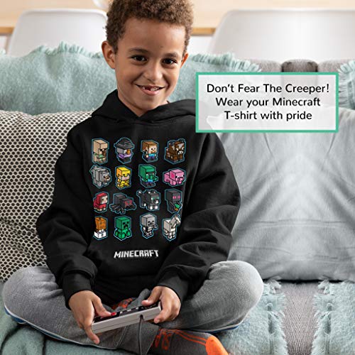 Popgear Minecraft Mini MOBS Boys SWEED HOUNDE HOUNDE Negro 6-7 ANS