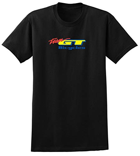 POPO GT Bicycle T Shirt Mountain Bike Race Road Cycling MTB Black White Retro