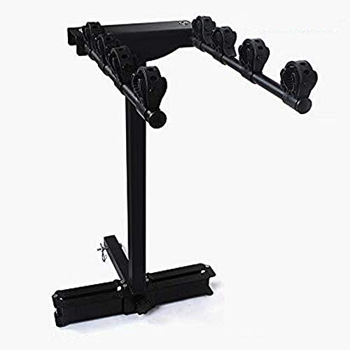 Portabicicletas Porton Trasero Universal 4 Bicis Acoplador Cuadrado Portabicis para coche Bicicletas Plegable Porta-Bicis auto baca para bicicletas Bike Acero Soporte trasero Marco de acoplamiento