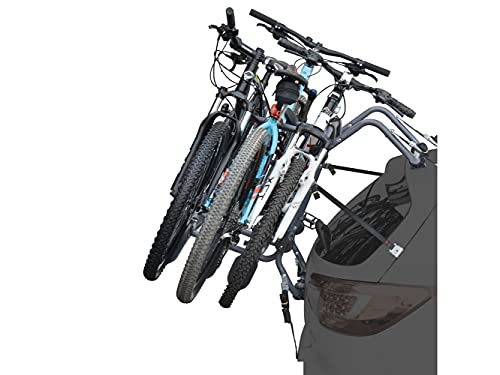 Portabicicletas trasero Peruzzo Pure Instint, 3 bicicletas, compatible con Nissan Almera Berlina desde 2002 en adelante, máx. 45 kg, también para bicicletas eléctricas y Fat Bike, homologado