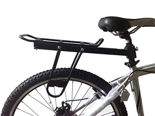 Portaequipajes Bicicletas,Portabicicletas Trasero Aluminio,Portaequipajes Tija Sillín Ciclismo Liberación Rápida Capacidad Carga Máxima 20 Kg para Tijas De Sillín Redondas De Menos De 33 Mm