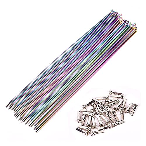 Portavoces de ciclismo Bike por radios 36pcs Bicycle Steel Spokes;257-293mm 14g bicicleta de montaña habló por debajo de las piezas de bicicleta for bicicletas Desvoces de bicicletas ( Color : 273mm )