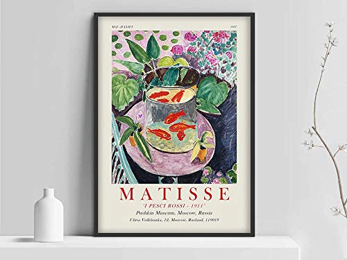 Póster de Henri Matisse Goldfish, Matisse Art Print, Matisse Art poster, Matisse Fishbowl Poster, lienzo sin marco pintura Y 20x30cm