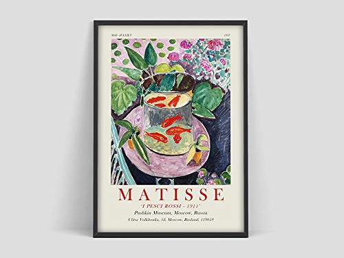 Póster de Henri Matisse Goldfish, Matisse Art Print, Matisse Art poster, Matisse Fishbowl Poster, lienzo sin marco pintura Y 20x30cm