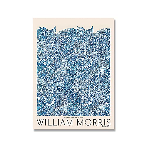 Póster de la exposición de William Morris, impresión de pintura del movimiento de arte de Londres, lienzo sin marco en la sala de estar A1 60x90cm