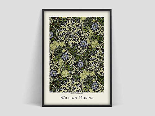 Póster de William Morris, patrón de flores, póster de flores, impresión de arte, impresión del Museo de William Mor, lienzo sin marco J 40x60cm