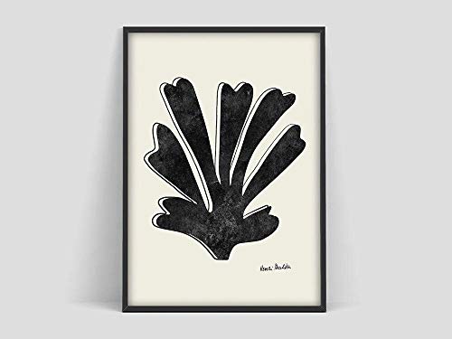 Póster Henri Matisse Coral Leaf, Lámina Matisse, Matisse los recortes, Póster Matisse, Henri Matisse Leaf, Matisse Coral, Cuadro decorativo familiar sin marco Al 50x70cm