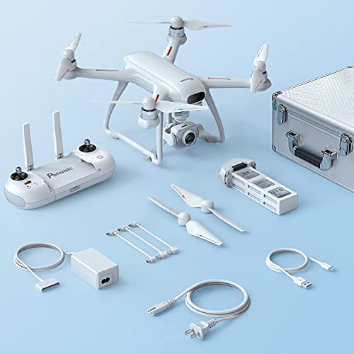 Potensic Dreamer Pro GPS Drone, Drone con Cámara 16MP, 3 Ejes Gimbal, Video 4K HD, con 32G SD Tarjeta, Distancia Trasmisión 2 Km Vuelto de 28 Mins Drone Profesional con Maletín de Transporte