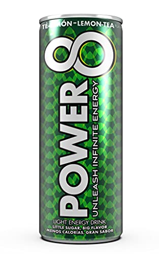 Power 8 Energy Drink Sabor Té Limón- Caja 24 latas - La primera bebida energética saludable es Power 8