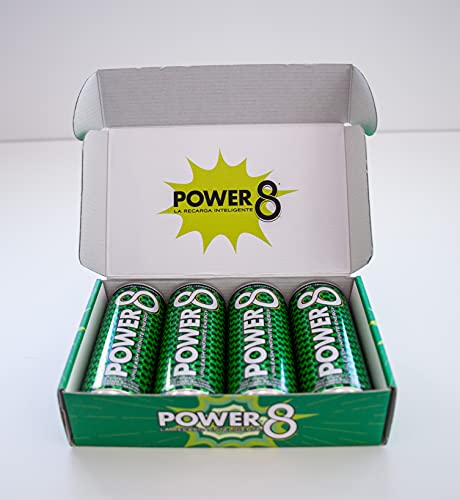 Power 8 Energy Drink Sabor Té Limón- Caja 4 latas - La primera bebida energética saludable es Power 8