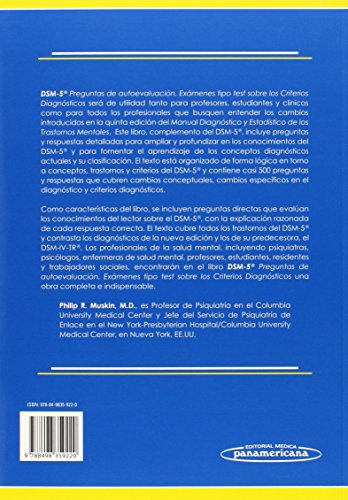 Preguntas de autoevaluacion del DSM-5: Exámenes tipo test sobre los criterios diagnósticos