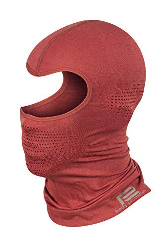 Prosske Pasamontañas térmico de malla para mujer, hombre, niño, niña, niño, pasamontañas rojo XS/S