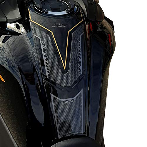 Protector de Depósito Adhesivo 3D Compatible con Suzuki V-Strom 650XT ABS 2020-2021 Oro