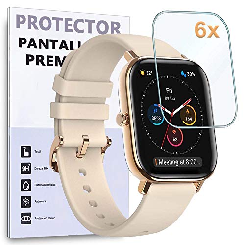 Protector de Pantalla para XIAOMI AMAZFIT GTS, Reloj SmartWatch, (Pack 6X)