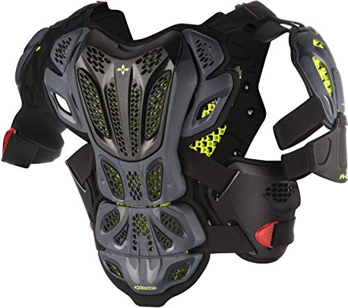 Protector De Pecho Mx Alpinestars A10 Anthracite-Negro-Rojo (M/L , Negro)