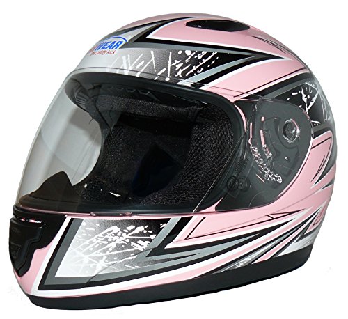 Protectwear Casco de moto de los niños color de rosa SA03-PK Tamaño S (juventud XL) 54/55 cm