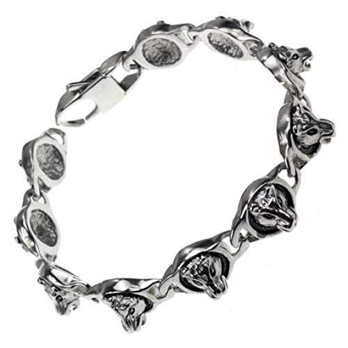 Pulsera de Acero Inoxidable Wölfe IN 3D, Lobo, Wolf, Biker