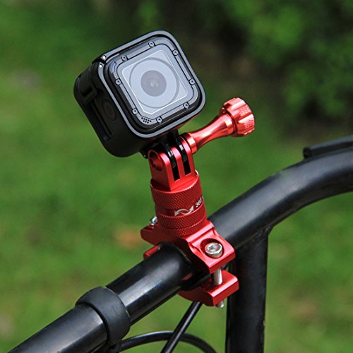 Candyboom Girar Bicicleta Bicicleta cámara Manillar Abrazadera de Montaje para Gopro Hero Accesorios Clips de acción Deportiva cámara Ajustable
