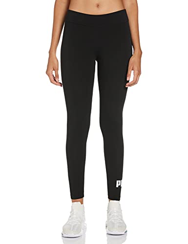 PUMA ESS Logo Leggings Mallas Deporte, Mujer, Puma Black, S