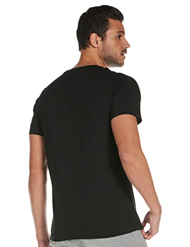 PUMA ESS Logo tee Camiseta, Hombre, Negro, L