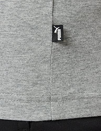 Puma Essentials LG T Camiseta de Manga Corta, Hombre, Gris (Medium Gray Heather), L