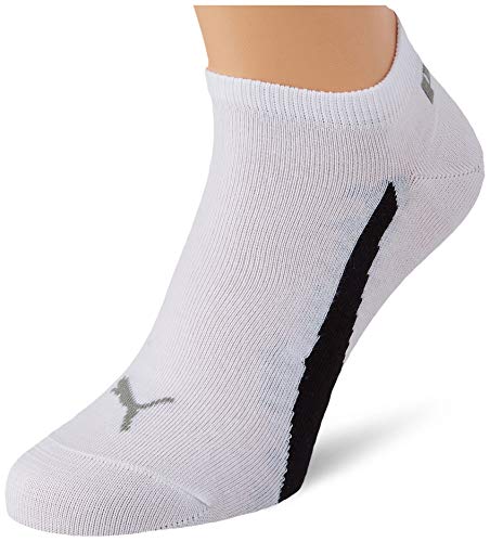PUMA Lifestyle Sneaker-Trainer Socks (3 Pack) Calcetines, White/Grey/Black, 39/42 Unisex Adulto