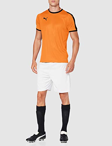 PUMA Liga Jersey T-Shirt, Hombre, Golden Poppy Black, L