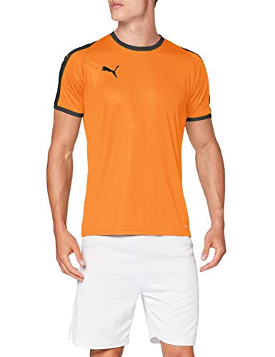 PUMA Liga Jersey T-Shirt, Hombre, Golden Poppy Black, L