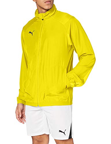 PUMA Liga Sideline Chaqueta de Entrenamiento, Hombre, Cyber Yellow / Black, S